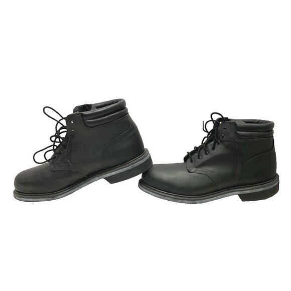 Bates Uniform Footwear Steel Toe Men Size 12M Black Leather 00932 NOS IN BOX - Picture 1 of 7